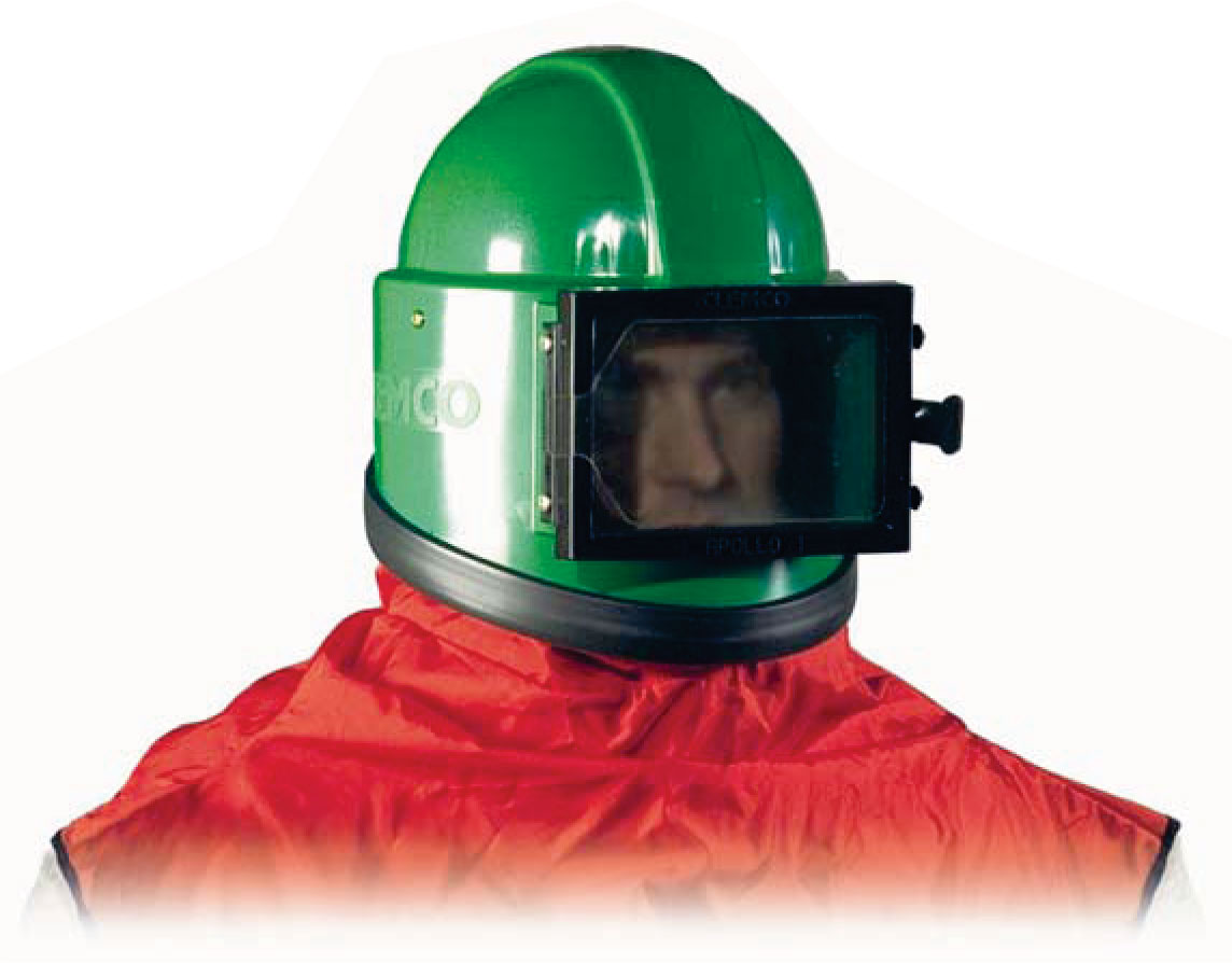 Шлем дробеструйщика APOLLO-100 (зеленый)
