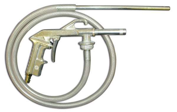 Пескоструйный пистолет OMG с пластиковым удлинителем под емкость